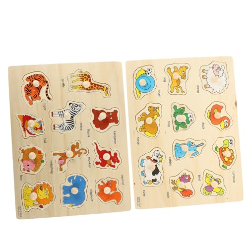VICASKY 2 Sätze Hölzernes Handklappenrätsel Kleinkindaktivitätsspielzeug Montessory Toys für Kleinkinder Montessori-inspiriertes Farm -Puzzlespielzeug Holz VICASKY 2 Sätze Hölzernes Handklappenrätsel Kleinkindaktivitätsspielzeug Montessory Toys für Kleinkinder Montessori-inspiriertes Farm -Puzzlespielzeug Holz von VICASKY