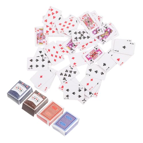 VICASKY 2 Sätze Kartenspiel Spielkarten, Für Partys Mini-Spielkarten Für Das Puppenhaus Kinderspielzeug Minikarten Kartenspielzeug Kleine Karten Reisekartenspiele Papier VICASKY 2 Sätze Kartenspiel Spielkarten, Für Partys Mini-Spielkarten Für Das Puppenhaus Kinderspielzeug Minikarten Kartenspielzeug Kleine Karten Reisekartenspiele Papier von VICASKY