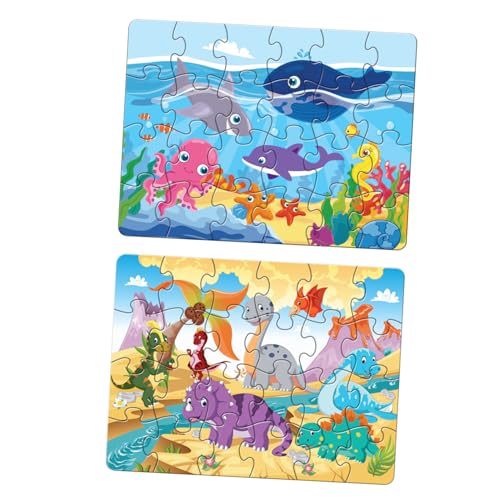 VICASKY 2 Sätze Kinderpuzzle Kinderpuzzle Lernpuzzle Kinderspielzeug Puzzleblock Lernpuzzle Puzzlespielzeug Cartoon Puzzle Papier VICASKY 2 Sätze Kinderpuzzle Kinderpuzzle Lernpuzzle Kinderspielzeug Puzzleblock Lernpuzzle Puzzlespielzeug Cartoon Puzzle Papier von VICASKY