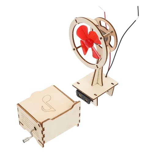 VICASKY 2 Sätze Mechanisches Puzzle Kinderpuzzle Kinderpuzzle Puzzle Elektrisches Ventilatorpuzzle Frühpädagogisches Entzückendes Spieluhrpuzzle Kinderpuzzle Kinderpuzzle Holz Beige von VICASKY