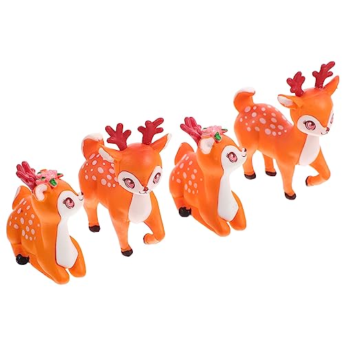 VICASKY 2 Sätze Mikro-landschaftsverzierung Figur Hirsch Dekorationen Selber Basteln Bausatz Miniaturen Gnom Desktop-tierdekor Autoverzierung Tierstatuen Ornamente Pvc 4 Stück * 2 VICASKY 2 Sätze Mikro-landschaftsverzierung Figur Hirsch Dekorationen Selber Basteln Bausatz Miniaturen Gnom Desktop-tierdekor Autoverzierung Tierstatuen Ornamente Pvc 4 Stück * 2 von VICASKY