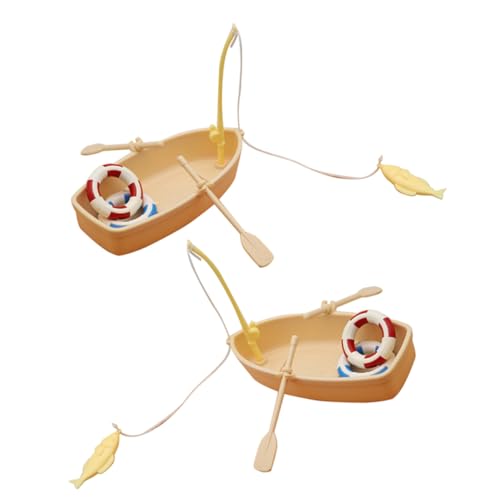 VICASKY 2 Sätze Miniatur Fischerboot Set Teiliges Mini Haus Deko Set mit Schwimmring für Kreative Kinderzimmer Gestaltung aus Hochwertigem Kunststoff Fördert Fantasie und Spielspaß VICASKY 2 Sätze Miniatur Fischerboot Set Teiliges Mini Haus Deko Set mit Schwimmring für Kreative Kinderzimmer Gestaltung aus Hochwertigem Kunststoff Fördert Fantasie und Spielspaß von VICASKY