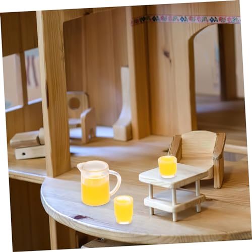VICASKY 2 Sätze Miniatur Puppenhaus Teilig mit Milch und Orangensaftkanne Stabile Kunststoff Mini Krüge und Becher Farbenfrohes Küchenzubehör für Puppenhaus Dekoration und Rollenspiel VICASKY 2 Sätze Miniatur Puppenhaus Teilig mit Milch und Orangensaftkanne Stabile Kunststoff Mini Krüge und Becher Farbenfrohes Küchenzubehör für Puppenhaus Dekoration und Rollenspiel von VICASKY