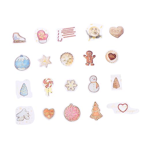 VICASKY 2 Sätze à 80 Blatt Aufkleber Scrapbooking-Etikett Weihnachtsgeschenkverpackung Geschenkanhänger Papier von VICASKY
