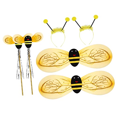 VICASKY Das Bienenkostüm-Set Für Mädchen Enthält EIN Kleid EIN Stirnband Flügel Und Zauberstäbe Für Halloween-Partys Für Jungen Und Mädchen VICASKY Das Bienenkostüm-Set Für Mädchen Enthält EIN Kleid EIN Stirnband Flügel Und Zauberstäbe Für Halloween-Partys Für Jungen Und Mädchen von VICASKY
