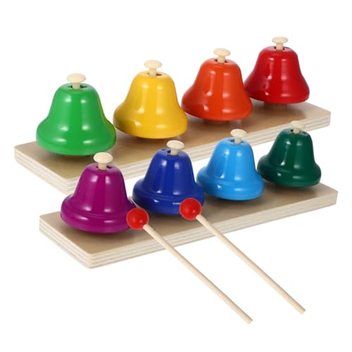 VICASKY 2 Satz Holzmusikinstrument für Montessori mit Klangglocken für Kleinkinder Fördert Musikinteresse und Motorische Fähigkeiten Lernspielzeug für Frühkindliche Entwicklung VICASKY 2 Satz Holzmusikinstrument für Montessori mit Klangglocken für Kleinkinder Fördert Musikinteresse und Motorische Fähigkeiten Lernspielzeug für Frühkindliche Entwicklung von VICASKY