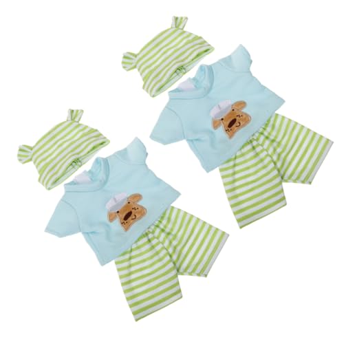 VICASKY 2 Satz Teiliges Baumwolle Gestreift mit Hut Leicht zu Reinigen und Tragbar Robust Verarbeitet für Rollenspiel Puppenhaus Spielspaß bei Kindern VICASKY 2 Satz Teiliges Baumwolle Gestreift mit Hut Leicht zu Reinigen und Tragbar Robust Verarbeitet für Rollenspiel Puppenhaus Spielspaß bei Kindern von VICASKY