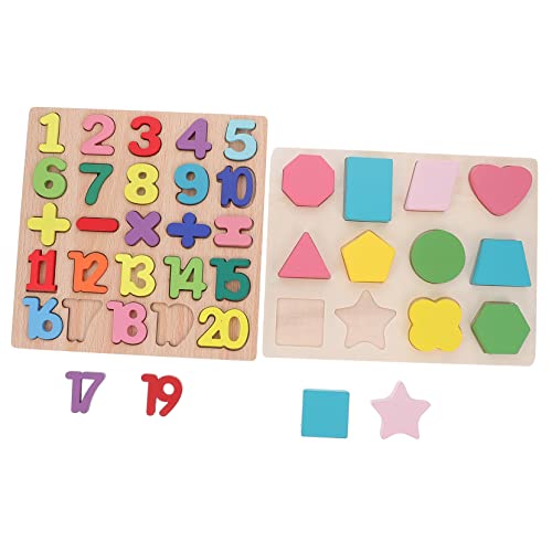 VICASKY 2 Sets Dreidimensionales Puzzle Kinderspielzeug Kinderpuzzles Kinderpuzzles Kleinkindpuzzles Für Babys Puzzles Für Kleinkinder Jungenpuzzles Für Kleinkinder Babyformpuzzle Aus von VICASKY