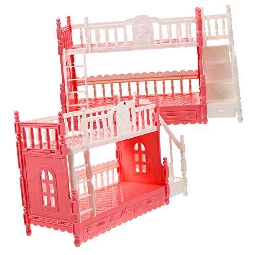 VICASKY 2 Sets Mini Doppelstockbett Für Puppenhaus 16cm Miniatur Bettmöbel Zubehör Für Puppenhaus Farben Zufällig Ideal Für Kreative Rollenspiele VICASKY 2 Sets Mini Doppelstockbett Für Puppenhaus 16cm Miniatur Bettmöbel Zubehör Für Puppenhaus Farben Zufällig Ideal Für Kreative Rollenspiele von VICASKY