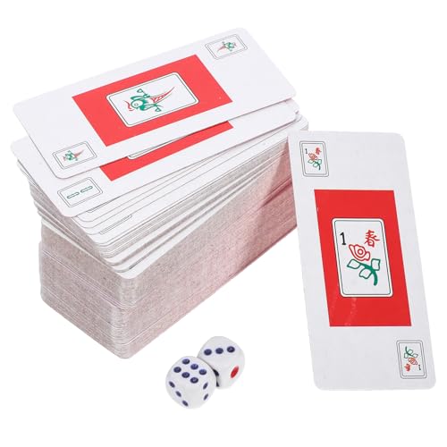VICASKY Praktisches Mahjong-kartenset Reisespiel-Requisite Poker Mahjong Spielkartenbox Für Altersgruppen VICASKY Praktisches Mahjong-kartenset Reisespiel-Requisite Poker Mahjong Spielkartenbox Für Altersgruppen von VICASKY