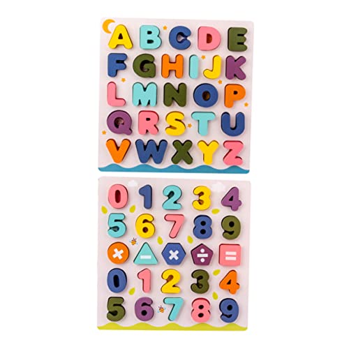 VICASKY 2 Sets Puzzle Bausteine ​​Für Kleinkinder Kinderpuzzles Kinderspielzeug Puzzles Für Kleinkinder Kinderpuzzles Kleinkindpuzzle Kinderspielzeug Lernspielzeug Kinderblöcke von VICASKY