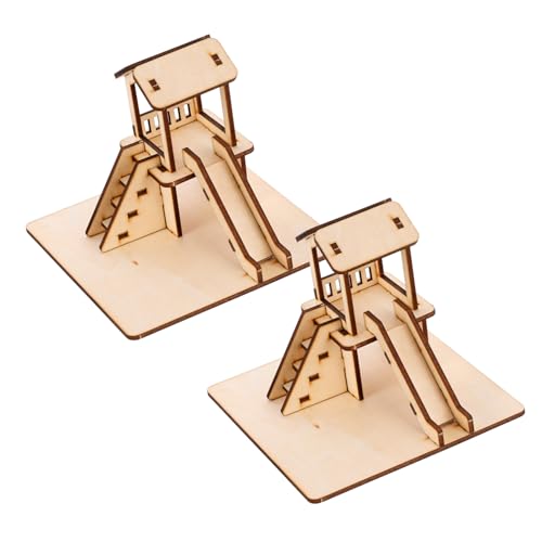 VICASKY 2 Sets Rutschenmodell Kinderrutsche Kinderpuzzles Kinderspielzeug Kinderpuzzles DIY Lernkits Wissenschaftslernkit Selbstzusammenbauendes Puzzle Lernspielzeug Für Kinderspielzeug von VICASKY