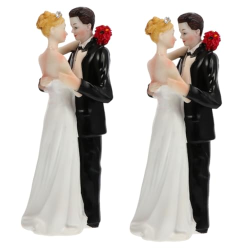 VICASKY 2 Stck. Hochzeitskuchendeko Resin Brautpaar Figur Hochzeitstorte Ornament Verarbeitung Glatte Oberfläche Party Stimmungsschmuck VICASKY 2 Stck. Hochzeitskuchendeko Resin Brautpaar Figur Hochzeitstorte Ornament Verarbeitung Glatte Oberfläche Party Stimmungsschmuck von VICASKY
