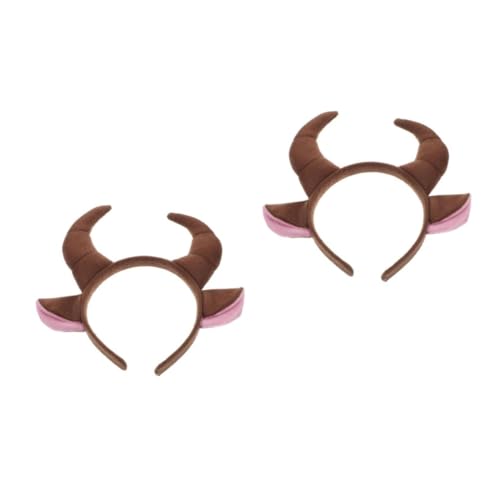 VICASKY 2 Stück Bull Stirnband Kuhhörner Kostüm Haarreif Cosplay Tierhörner Halloween Accessoire Stabile Passform für Party Fasching und Maskerade VICASKY 2 Stück Bull Stirnband Kuhhörner Kostüm Haarreif Cosplay Tierhörner Halloween Accessoire Stabile Passform für Party Fasching und Maskerade von VICASKY