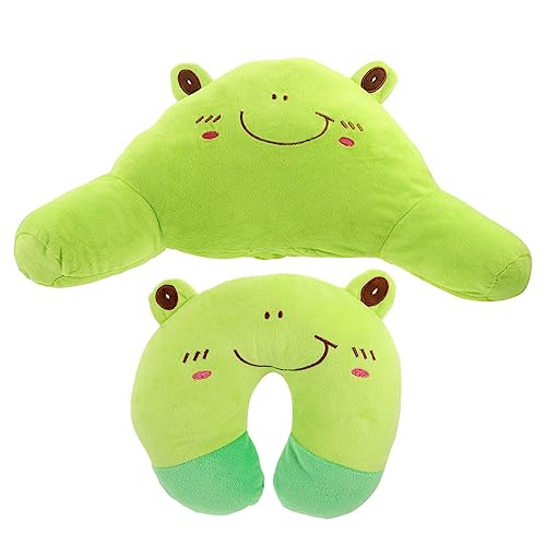 VICASKY 2 Stück Cartoon Nackenkissen Bettkissen Dekokissen Für Couch Stühle Couch Sofakissen Reisekissen Für Grüner Plüsch VICASKY 2 Stück Cartoon Nackenkissen Bettkissen Dekokissen Für Couch Stühle Couch Sofakissen Reisekissen Für Grüner Plüsch von VICASKY