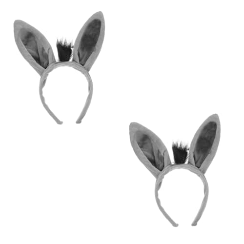 VICASKY 2 Stück Cosplay Stirnband Donkey Ears aus Weichem Leichtes Tierohren Haarreif für Kostüm und Themenpartys Geeignet für Halloween Festival und Rollenspiele VICASKY 2 Stück Cosplay Stirnband Donkey Ears aus Weichem Leichtes Tierohren Haarreif für Kostüm und Themenpartys Geeignet für Halloween Festival und Rollenspiele von VICASKY