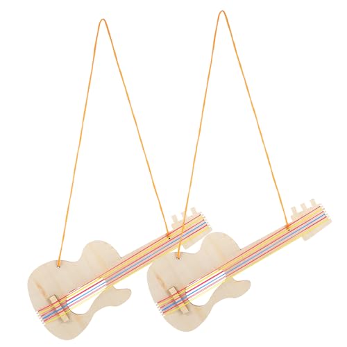 VICASKY 2 Stück DIY Holz Gitarre für Unvollendetes Musikinstrument Gestalten Kreatives Bastelset für Jungen und für Kleine Künstler VICASKY 2 Stück DIY Holz Gitarre für Unvollendetes Musikinstrument Gestalten Kreatives Bastelset für Jungen und für Kleine Künstler von VICASKY