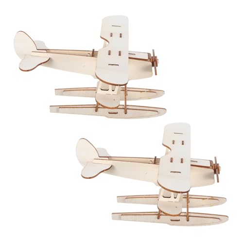 VICASKY 2 Stück DIY Teiliges Holzflugzeug Modellbauset Wasserflugzeug Bausatz zum Bemalen Pädagogisches Bastelspielzeug für Kreativität und Motorischen Fähigkeiten Leicht und Tragbar für VICASKY 2 Stück DIY Teiliges Holzflugzeug Modellbauset Wasserflugzeug Bausatz zum Bemalen Pädagogisches Bastelspielzeug für Kreativität und Motorischen Fähigkeiten Leicht und Tragbar für von VICASKY