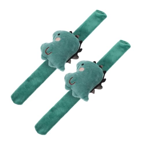 VICASKY 2 Stück Dinosaurier-Armband Plüschtiere Plüsch-Dinosaurier-Stofftier Stofftier -Slap -Armband Slap-Bands für Partys Animal-Slap-Armband Partyzubehör Legierung Green VICASKY 2 Stück Dinosaurier-Armband Plüschtiere Plüsch-Dinosaurier-Stofftier Stofftier -Slap -Armband Slap-Bands für Partys Animal-Slap-Armband Partyzubehör Legierung Green von VICASKY