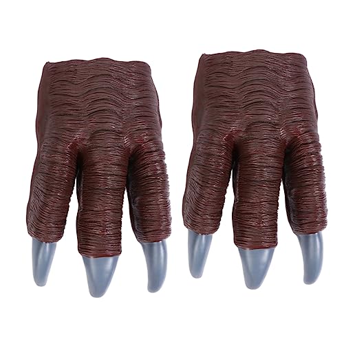VICASKY 2 Stücke Dinosaurier Pfote Spielzeug Handschuhe Realistische Krallen Für Jungen Und Mädchen Cosplay Halloween-Party Prop VICASKY 2 Stücke Dinosaurier Pfote Spielzeug Handschuhe Realistische Krallen Für Jungen Und Mädchen Cosplay Halloween-Party Prop von VICASKY