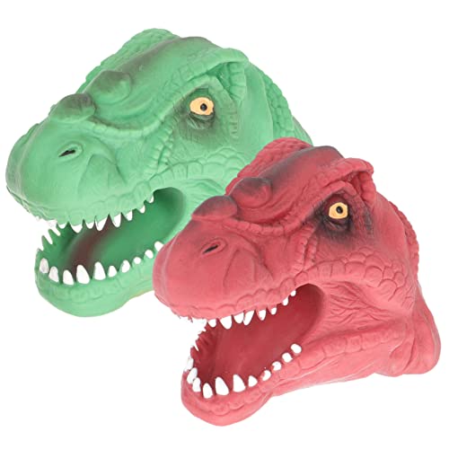 VICASKY Pädagogisches Dinosaurier-handpuppen-spielzeugset 2-teiliges Kreatives Puppenset Für Kinder Dekoratives Geschichtenerzählspielzeug von VICASKY