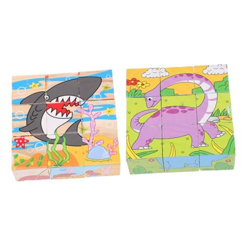 VICASKY 2 Stück Dreidimensionales Holzpuzzle Cartoon-Puzzle lustiger Puzzleblock baustein Holzrätsel Bildungsrätsel Rätsel zum frühen Lernen hölzern VICASKY 2 Stück Dreidimensionales Holzpuzzle Cartoon-Puzzle lustiger Puzzleblock baustein Holzrätsel Bildungsrätsel Rätsel zum frühen Lernen hölzern von VICASKY
