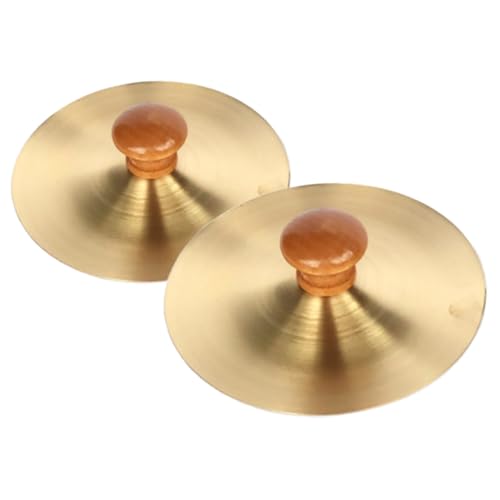 VICASKY 2 Stück Fingerzimbeln mit Holzgriffen Teiliges Klare Percussion für Tanz Bühnenauftritte Musikförderung und Frühkindliche Rhythmus Schulung VICASKY 2 Stück Fingerzimbeln mit Holzgriffen Teiliges Klare Percussion für Tanz Bühnenauftritte Musikförderung und Frühkindliche Rhythmus Schulung von VICASKY