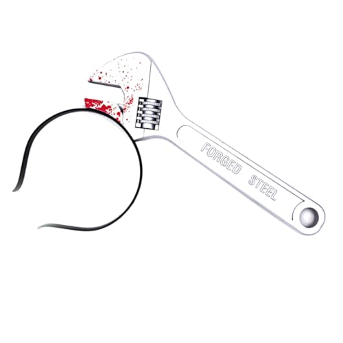 VICASKY 2 Stück Gruselige Halloween Haarreife mit Blutverschmiertem Schraubenschlüssel Design Langlebig Party Kostümzubehör für Karneval Cosplay und Mottofeiern VICASKY 2 Stück Gruselige Halloween Haarreife mit Blutverschmiertem Schraubenschlüssel Design Langlebig Party Kostümzubehör für Karneval Cosplay und Mottofeiern von VICASKY