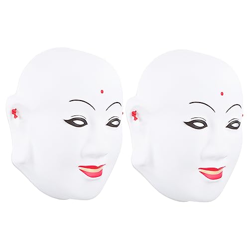 VICASKY 2 Stück Gruselige Halloween Maske Horrormaske für Cosplay Party und Deko Hochdetaillierte Gesichtsmaske für Schaurige von VICASKY