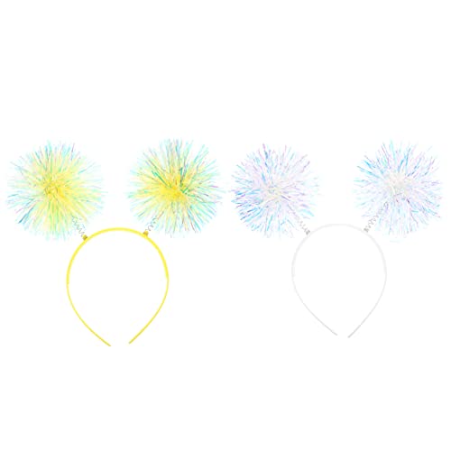 VICASKY 2 Stück Haarreife mit Glitzerdesign Kopfaccessoires für Partys Festivals und Besondere Anlässe für Junge Angenehm Langlebig von VICASKY
