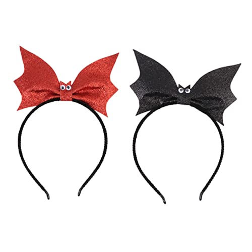 VICASKY 2 Stück Halloween Fledermaus Haarreif Teiliges Cosplay Accessoire für Halloween Partys Bequem und Kreativ für Rollenspiele und Fotografie VICASKY 2 Stück Halloween Fledermaus Haarreif Teiliges Cosplay Accessoire für Halloween Partys Bequem und Kreativ für Rollenspiele und Fotografie von VICASKY