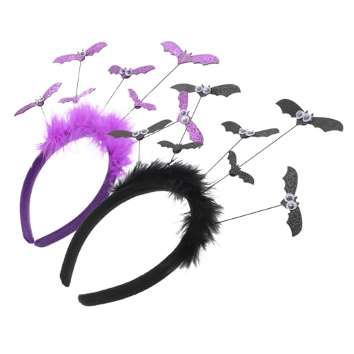 VICASKY 2 Stück Halloween Fledermaus Haarreif Teiliges mit Großäugigen Fledermausmotiven Cosplay und Party Stirnband Geeignet für Erwachsene Langlebiges Material für Halloween Karneval und VICASKY 2 Stück Halloween Fledermaus Haarreif Teiliges mit Großäugigen Fledermausmotiven Cosplay und Party Stirnband Geeignet für Erwachsene Langlebiges Material für Halloween Karneval und von VICASKY