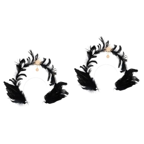 VICASKY 2 Stück Halloween Kopfband mit Schwarzer Vintage Lolita Haarschmuck Langlebiges und Design Dekoratives Damen Kostüm Accessoire für Party Cosplay und Halloween VICASKY 2 Stück Halloween Kopfband mit Schwarzer Vintage Lolita Haarschmuck Langlebiges und Design Dekoratives Damen Kostüm Accessoire für Party Cosplay und Halloween von VICASKY