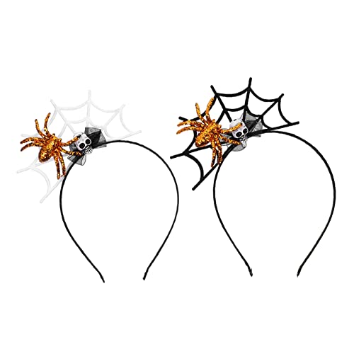 VICASKY 2 Stück Halloween Schädel Haarreif Gruselige Party Kopfbedeckung für Cosplay Mädchen und für Halloween Feiern und Kostümpartys VICASKY 2 Stück Halloween Schädel Haarreif Gruselige Party Kopfbedeckung für Cosplay Mädchen und für Halloween Feiern und Kostümpartys von VICASKY