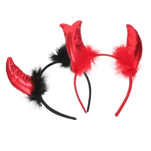 VICASKY 2 Stück Halloween Stirnband Teufelshörner Haarband mit Roten Pailletten Bequemes Kopfschmuck Zubehör für Kostüm Cosplay Party Karneval und Halloween Verkleidung VICASKY 2 Stück Halloween Stirnband Teufelshörner Haarband mit Roten Pailletten Bequemes Kopfschmuck Zubehör für Kostüm Cosplay Party Karneval und Halloween Verkleidung von VICASKY