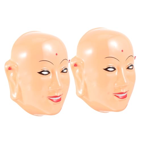 VICASKY 2 Stück Hallowmas Horror Maske Gruselige Vollgesichtsmaske für Halloween Cosplay und Maskerade Anpassbare Sicher aus Gefertigt Kostümzubehör von VICASKY