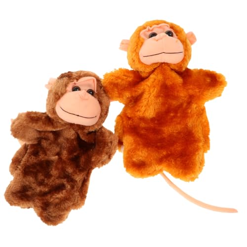 VICASKY 2 Stück Handpuppe Plüschtier Marionette Plüschtiere Sache Hand tierische Handpuppe Fingerpuppen für Tierhandpuppenkits Handpuppe zum Geschichtenerzählen PP Baumwolle von VICASKY