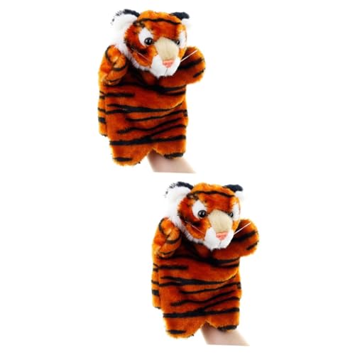 VICASKY 2 Stück Handpuppe Tiger Plüschspielzeug für Weiches Storytelling Rollenspiel Interaktive Puppen für Kleinkinder Familien und Kindergartenaktivitäten Kindgerechtes Lernspielzeug in VICASKY 2 Stück Handpuppe Tiger Plüschspielzeug für Weiches Storytelling Rollenspiel Interaktive Puppen für Kleinkinder Familien und Kindergartenaktivitäten Kindgerechtes Lernspielzeug in von VICASKY