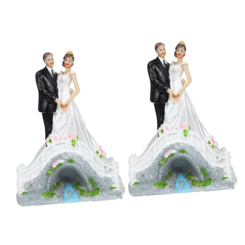 VICASKY 2 Stück Hochzeitsdeko Brautpaar Figur Tortenstecker Resin Hochzeitstorte Cartoon Braut und Bräutigam Dekorativ für Verlobung Party VICASKY 2 Stück Hochzeitsdeko Brautpaar Figur Tortenstecker Resin Hochzeitstorte Cartoon Braut und Bräutigam Dekorativ für Verlobung Party von VICASKY