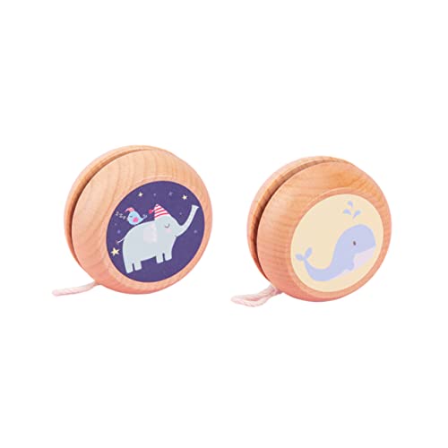 VICASKY 2 Stück Holz Yoyo mit Niedlichem Cartoon Wal und Elefant Design Yoyo Ball für Tragbar und Farbenfroh Fördert Geschicklichkeit und Farbverständnis VICASKY 2 Stück Holz Yoyo mit Niedlichem Cartoon Wal und Elefant Design Yoyo Ball für Tragbar und Farbenfroh Fördert Geschicklichkeit und Farbverständnis von VICASKY