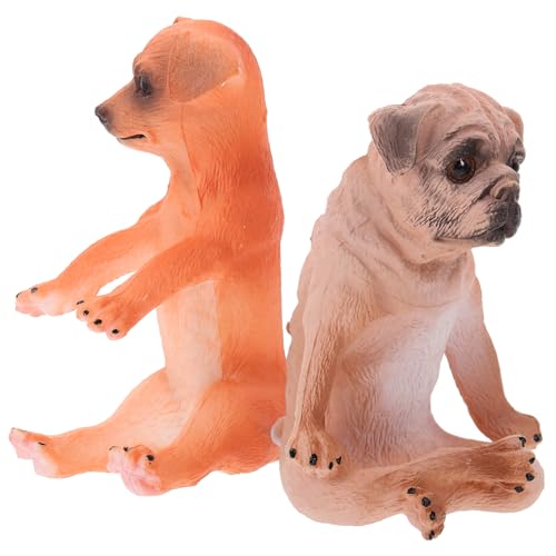 VICASKY 2 Stück Hund Figuren Realistische Deko Modelle für Niedliche Hundestatuten für Heimdekoration und Lernspielzeug VICASKY 2 Stück Hund Figuren Realistische Deko Modelle für Niedliche Hundestatuten für Heimdekoration und Lernspielzeug von VICASKY