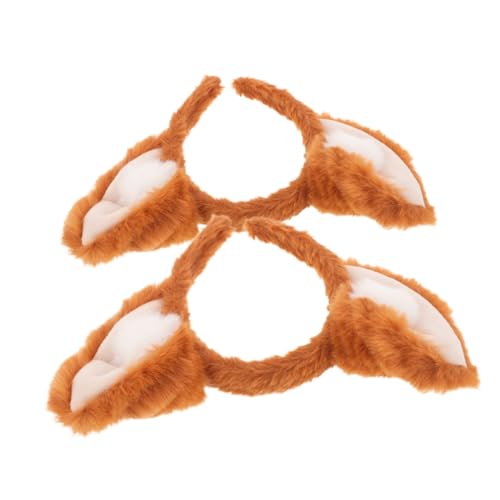 VICASKY 2 Stück Kopfschmuck mit Fuchsohren Cosplay Fuchsohren Kostüm Füchse Erwachsene Fox -Stirnband Nettes Halloween -Stirnband Fuchskostüm Hasenohren Plüsch Light Brown VICASKY 2 Stück Kopfschmuck mit Fuchsohren Cosplay Fuchsohren Kostüm Füchse Erwachsene Fox -Stirnband Nettes Halloween -Stirnband Fuchskostüm Hasenohren Plüsch Light Brown von VICASKY