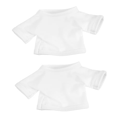 VICASKY 2 Stück Kuscheliges Puppenkleid T Shirt für Große Stofftiere Weiches Baumwollshirt Einfach Auszuziehen Bequemes Kleidungsset für Puppen Stilvolles und Pflegeleichtes Outfit VICASKY 2 Stück Kuscheliges Puppenkleid T Shirt für Große Stofftiere Weiches Baumwollshirt Einfach Auszuziehen Bequemes Kleidungsset für Puppen Stilvolles und Pflegeleichtes Outfit von VICASKY