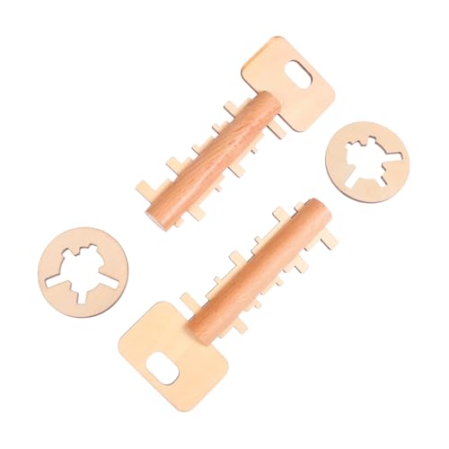 VICASKY 2 Stück Lernspielzeug für Erwachsene für Erwachsene spielbuch Erwachsene Puzzlespiel Kleinkindspielzeug Schlüsselspielzeug entsperren reines Holz Yellow VICASKY 2 Stück Lernspielzeug für Erwachsene für Erwachsene spielbuch Erwachsene Puzzlespiel Kleinkindspielzeug Schlüsselspielzeug entsperren reines Holz Yellow von VICASKY