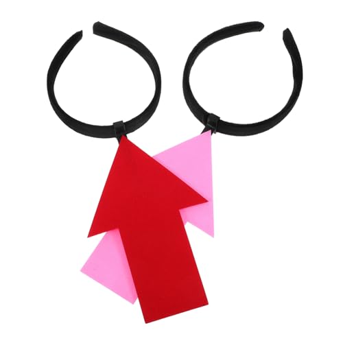 VICASKY 2 Stück Lustige Haarschleifen für Halloween Feiern Haaraccessoires und Fotorequisiten Rot von VICASKY