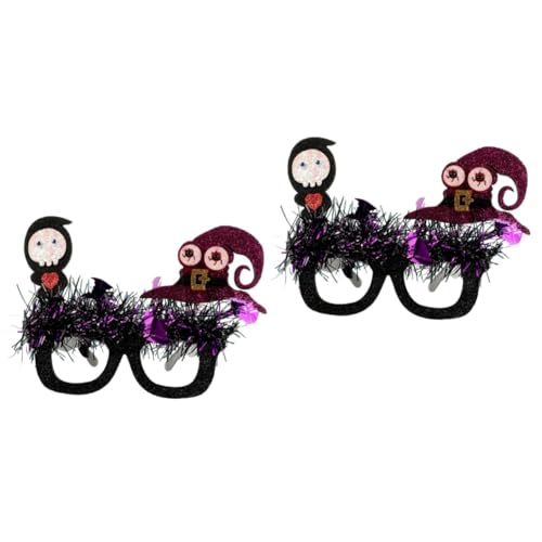 VICASKY 2 Stück Lustige Halloween Partybrille mit Halloween Elementen Leichte Kostümbrille aus Filz und Unisex Foto Requisiten für Erwachsene und Bequeme Verkleidungsbrille für Fasching VICASKY 2 Stück Lustige Halloween Partybrille mit Halloween Elementen Leichte Kostümbrille aus Filz und Unisex Foto Requisiten für Erwachsene und Bequeme Verkleidungsbrille für Fasching von VICASKY