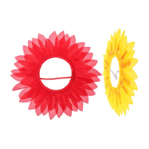VICASKY 2 Stück Lustige Sonnenblumen Kopfbedeckung Teilig Bunte Blumen Partyhaube für Einfache Handhabung Robustes Material als Foto Requisite für Faschingskostüme VICASKY 2 Stück Lustige Sonnenblumen Kopfbedeckung Teilig Bunte Blumen Partyhaube für Einfache Handhabung Robustes Material als Foto Requisite für Faschingskostüme von VICASKY