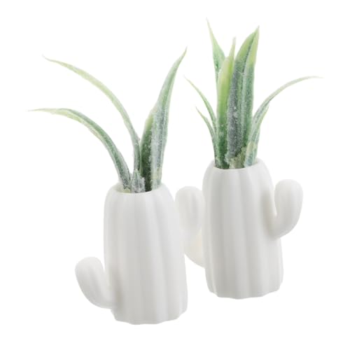 VICASKY 2 Stück Maßstab Langlebige Dekoration DIY Mini Gartenaccessoires Frisches Grünes Flair für Feengarten und Mehr von VICASKY