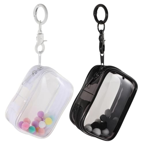 VICASKY 2 Stück Mini Doll Bag aus Klare PVC Aufbewahrungstasche mit Schlüsselanhänger und für Puppen und Sammlerstücke VICASKY 2 Stück Mini Doll Bag aus Klare PVC Aufbewahrungstasche mit Schlüsselanhänger und für Puppen und Sammlerstücke von VICASKY