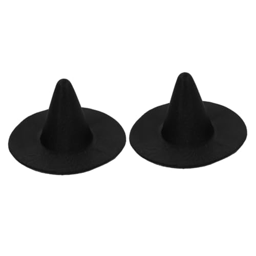 VICASKY 2 Stück Mini Halloween Hexenhut aus Handgefertigter Miniaturpartyhut für Puppen Haustiere und DIY Dekoration Langlebiger Dekorativer Mini Hexen Hut für Bastelprojekte von VICASKY